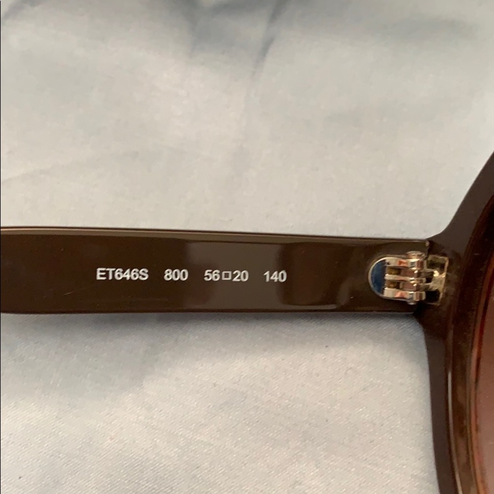 NWT ETRO Orange Paisley W/case sunglasses - Picture 4 of 12